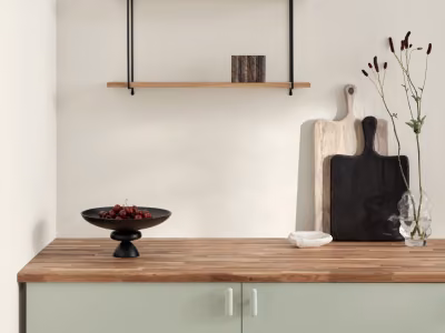 natural wooden surfaces on furniture