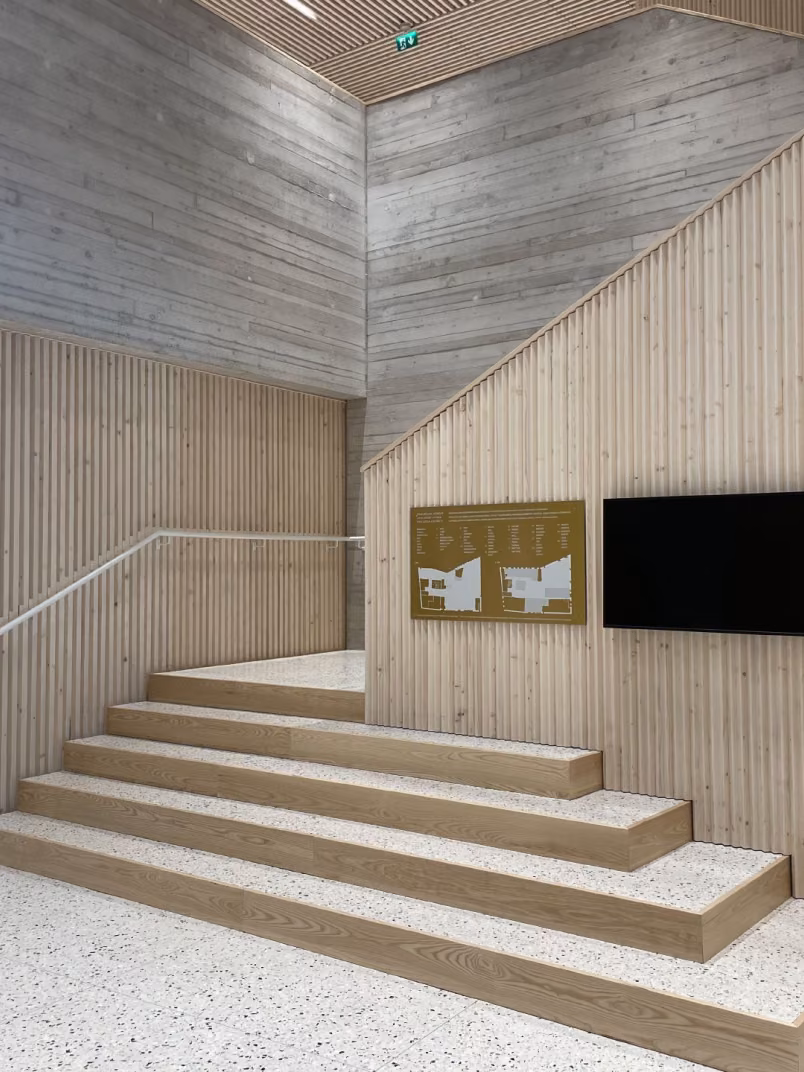 Interior wooden boards