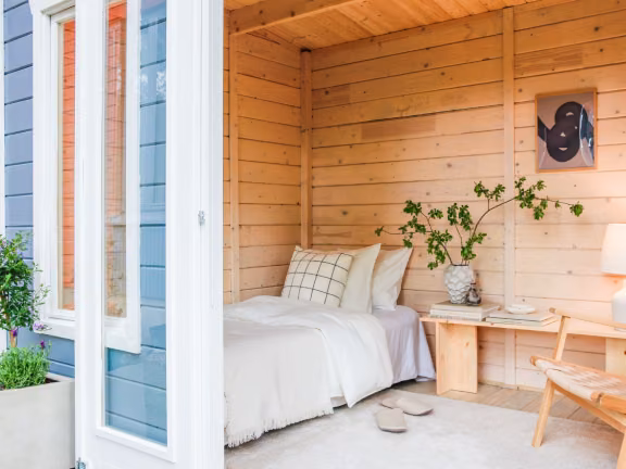 wooden garden cabin