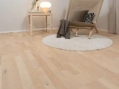 wooden floor varnished with lacquer