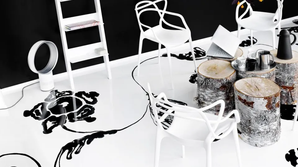 Dizaina grīdas - raksta veidošana ar roku