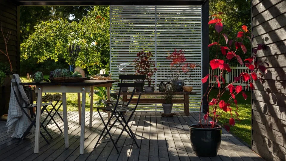 izvēlēties terases toni