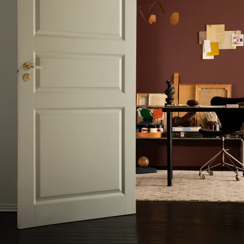 Drosmīgi izvēlēti toņi rada siltu un mājīgu atmosfēru