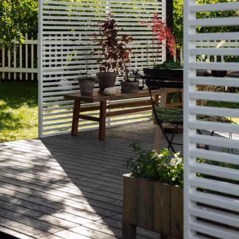 Terrace and pergola