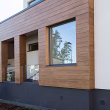 Wooden facade