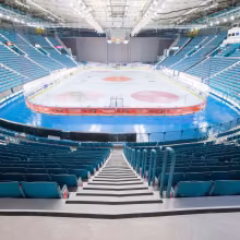 Risinājumi grīdām sporta arēnās un ledus hallēs