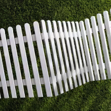 White fence painted