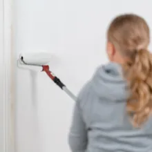 Painting interior wall