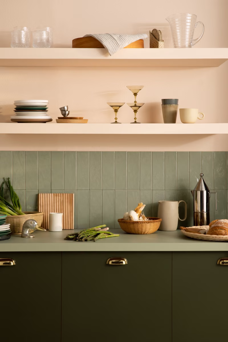 Bold usage of colours creates a warm and cosy atmosphere