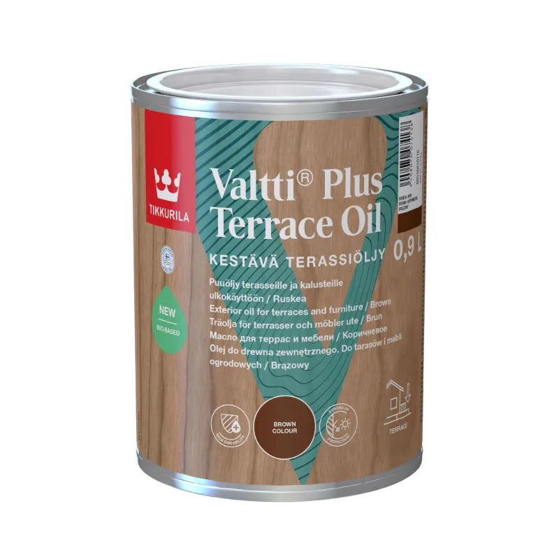 Valtti Plus Terrace Oil ruskea valmissävy